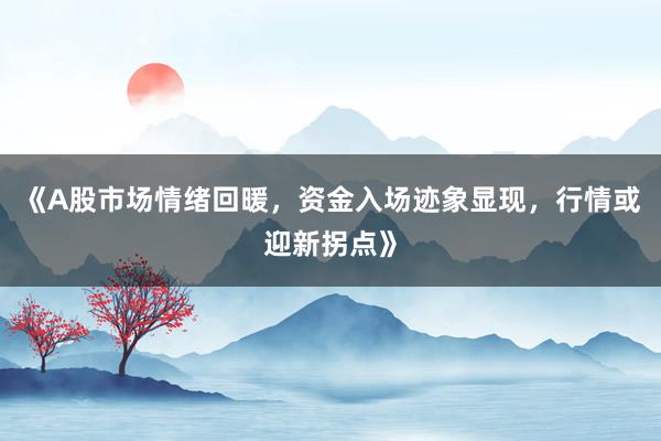 《A股市场情绪回暖,资金入场迹象显现,行情或迎新拐点》