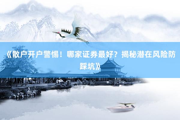 《散户开户警惕!哪家证券最好?揭秘潜在风险防踩坑》