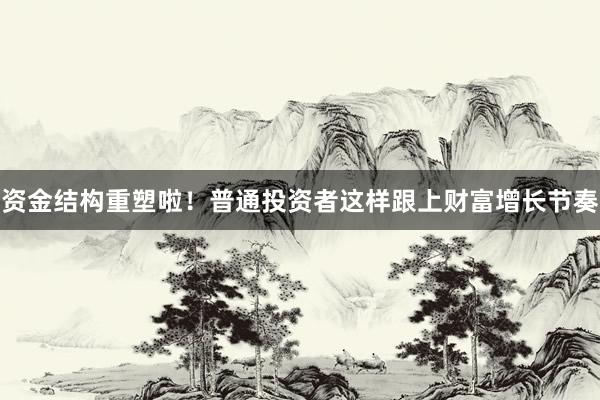 资金结构重塑啦!普通投资者这样跟上财富增长节奏