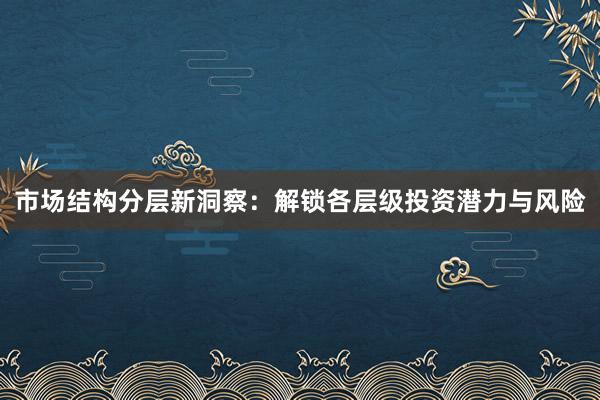 市场结构分层新洞察:解锁各层级投资潜力与风险